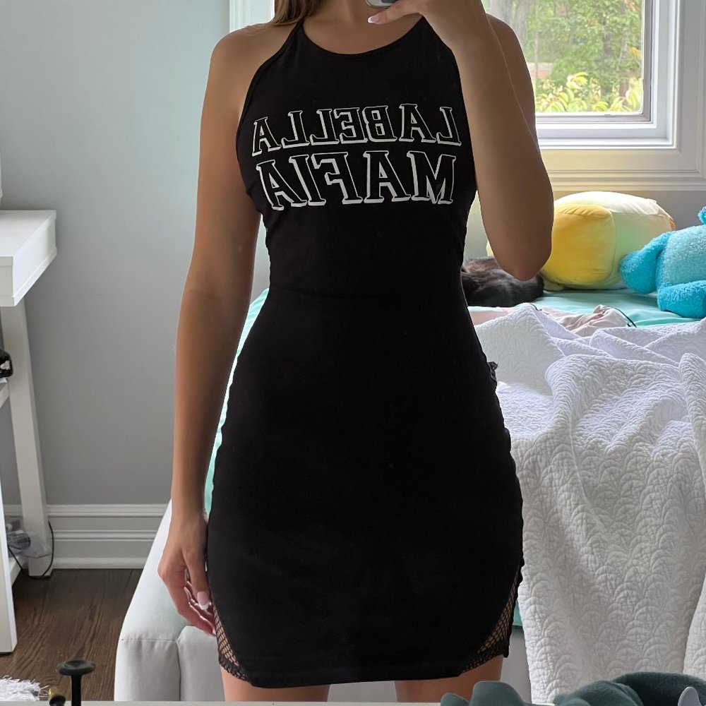 Labella Mafia Black Fish-net Dress